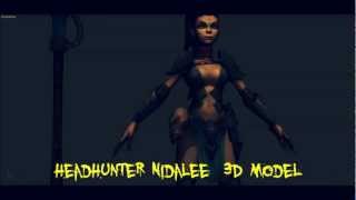 Headhunter Nidalee and Cougar - 3D model Spotlight - League Of Legends