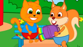 Famille d'Écureuil - Sac à dos volant Animé 2022 en Français
