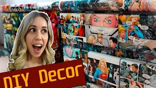 DIY NERD DECOR | Reforma de móveis usados com quadrinhos
