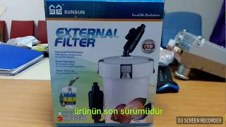 SUNSUN HW 603 B  mini dış filtre (son sürümü )