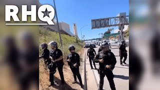 Jodie Sweetin Thrown To The Ground By LAPD During Protest