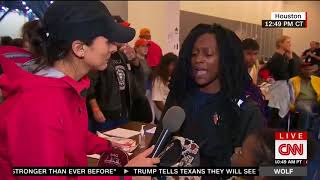 Rescued Woman Goes Off On CNN For Hurricane Harvey Coverage VIDEO