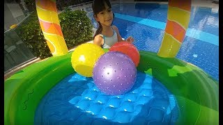 HAVUZDA YARIŞMALAR OYUNLAR. EĞLENCELİ ÇOCUK VİDEOSU. TOYS UNBOXİNG