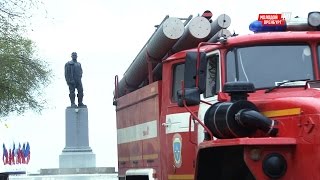 Пожар в здании Гагаринского лётного училища