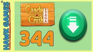 Candy Crush Saga Level 344 (Ingredients level) - 3 Stars Walkthrough, No Boosters