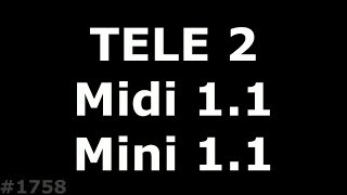 Белый экран или полосит Tele 2 Midi 1.1 и Mini 1.1