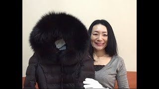 第710回  プラダ新作【290696 Q04ファーフード付きナイロンダウンコート】