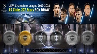 PES 2018 MOBİLE TOP AÇILIMI - Uefa Champions League 2017-2018 15 Clubs 297 Stars Box Draw Opening