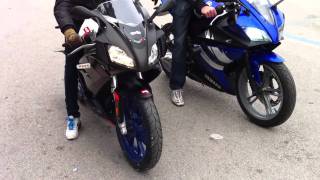 aprilia rs50 e yamaha r125