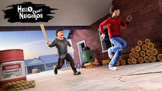 Hello Crazy Neighbor Game Secret  Family Escape 3D Gameplay Walkthrough (Android,iOS)