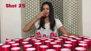 Nina Dobrev doing shots! [30,000 Subbers]