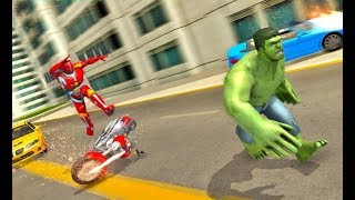 Incredible Monster Hulk City Fight with Spider & Bat Hero | Super Hero Justice City - Android