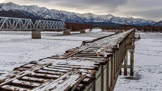 САМЫЙ ОПАСНЫЙ мост В МИРЕ (Витимский мост), ПРОЕХАТЬ на TOYOTA вдоль БАМа. Арктика 2019, часть 3.