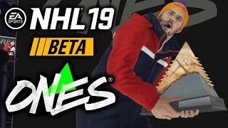 NHL 19 Beta ONES Gameplay | ROAD TO FIRST DIAMOND WIN!