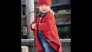 Вязаное Пальто для Девочки Спицами 2019 / Knitted Coats for Girls Spokes /Strickmäntel für Mädchen