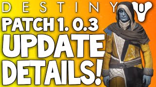 Destiny: 1.0.3 Patch Details - Preparing For The Dark Below - Iron Banner, Vendor Updates & More!