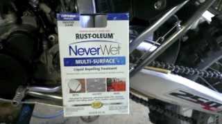 Rust-Oleum NeverWet Review - Motorcycle Fender Application
