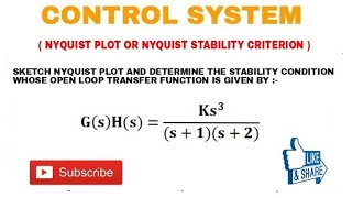 11. NYQUIST PLOT IN CONTROL SYSTEM AND NYQUIST PLOT EXAMPLE
