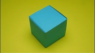 Как сделать бесшовный куб из бумаги. Кубик оригами