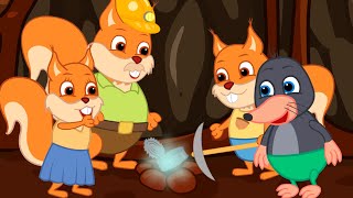 Famille d'Écureuil - Mine De Diamants Animé 2022 en Français
