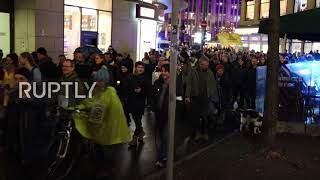Germany: Hundreds march against COVID restrix in Dusseldorf