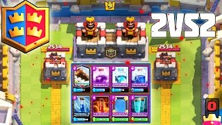 КЛАНОВЫЕ БОИ 2 на 2 ! КОЛОДА ТОЛЬКО ИЗ ЗАКЛИНАНИЙ !CLASH ROYALE