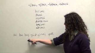 Turkish Grammar: Ordinal numbers (1st , 2nd) and the Question Word Kaçıncı