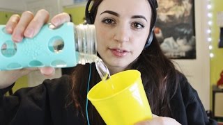 [ASMR] Water, Bottle, Spraying, Tapping Sounds! (With Whispers)