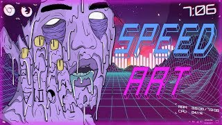 LIL PEEP - SPEED ART (GRIME ART)