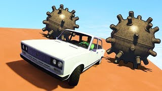 УЖАС! ПРОЕХАЛ РЯДОМ С МИНОЙ! ГОНКИ НА РУССКИХ МАШИНАХ В GTA 5 ONLINE