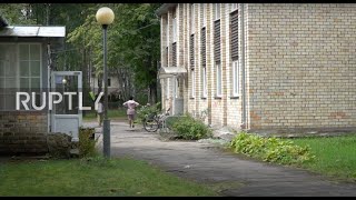 Latvia: Afghan refugees seen at Jurmala refugee centre