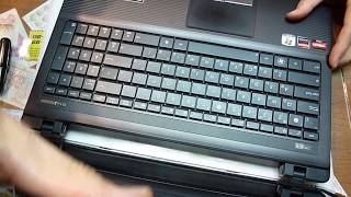 Быстрая разборка и сборка ноутбука ASUS X53U K53U