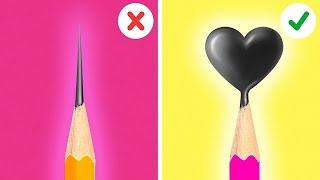TRIK SENI DAN KIAT MENGGAMBAR KEREN || Tips Melukis yang Harus Kamu Coba oleh 123 GO Like!