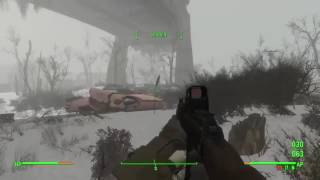 Fallout 4 [Winter Overhaul/Survival Gameplay] Taking Out a Raider Camp.