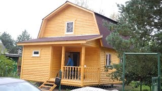 Дом 6,0х6,0м  с мансардой и крыльцом. Цена в Санкт Петербурге 547.100 рублей