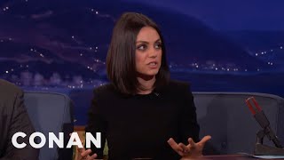 Mila Kunis’ 3-Year-Old Daughter Is Too Logical To Believe In Santa Claus  - CONAN on TBS