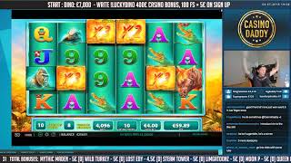 BIG WIN!!! Raging Rhino HUGE WIN - Bonus round - free spins (Online slots)
