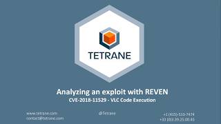Analysis of VLC - Arbitrary Code Execution (CVE-2018-11529) with Tetrane