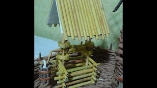 Колодец из газетных трубочек. Мастер-класс