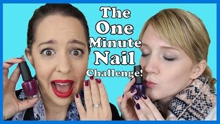 ONE MINUTE Nail Challenge! Feat. Eyedolize Makeup