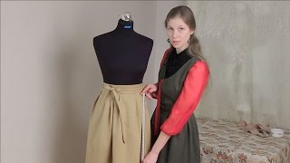 Видео урок. Юбка татьянка как сшить. Выкройка - Часть 1