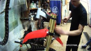Motoland XR 250 - ремонт рулевой колонки