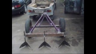 Самодельный трактор. Самодельный окученник. Homemade tractor. Homemade okucani