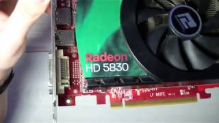 Ремонт видеокарты Powercolor Radeon HD5830, нет изображения