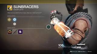 Destiny 2 Warlock Dawnblade Exotic Items and gameplay