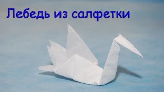 Лебедь из салфетки - Napkin swan