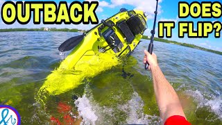 Amazing Hobie Outback CRAZY Stability Test DOES IT FLIP