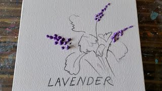 LAVENDER / Abstract Painting Demo / Step by Step / Easy / Relaxing / Daily Art Therapy / Day #0294