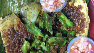 [Malaysia Street Food] Grill fish(stingray)  Ikan Bakar