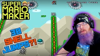 30 SHELL JUMPS?! - Super Mario Maker - Super Expert with Oshikorosu.